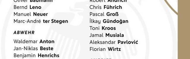 德国队公布新一期大名单：帕夫洛维奇在列